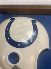 1960s Football Decorator Plaque Baltimore Colts Signed Raymond Berry Hof 73 Jsa