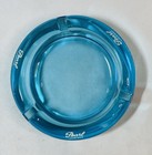 Vintage Pearl Lager Beer Ashtray In Rare Blue Glass 