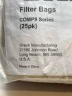 Oreck Comp9 Series Filtered Paper Filter Bags 25 Pack Pk25comp9dw