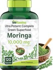 Organic Moringa Extract 120 Capsules 10 000 Mg Strength 10 1 Oleifera Ultra High