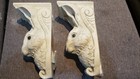 Set Of Two Vintage Bunny The Stone Bunny1995 Wall Bracket Signed By Telle Stein 