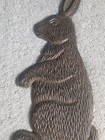 Cast Iron Bunny Rabbit Lawn Yard Stake Decor