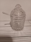 Beautiful Crystal Honey Jar Beehive By Godlinger Vintage Original Packaging 4 75