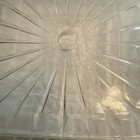 Vintage Art Deco Frost Glass Ceiling Shade Starburst Square Candlewick Edge-euc
