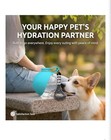 Leakproof 2-in-1 Dog Water Bottle   Bowl  10oz Stainless Steel Travel Pet Dispen
