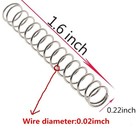 40 Pcs Stainless Steel Compression Spring Extension Sturdy Assortment 1 6   L   