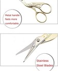 Gold Vintage Plum Blossom Scissors  Classic Crane Design Sewing Scissors Gift