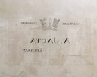 Vintage Lithograph Printing Stone For Alea Jacta Epernay Champagne