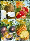 Pitcairn Islands 2001 Tropical Fruit Set  tabs    Souvenir Sheet Xf Mnh