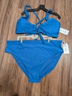 Plus Size Blue Bikini - 3x - New Underwire Top  High Rise Bottoms