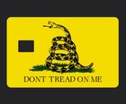 2 Don   t Tread On Me Debit credit Card Small Chips Skin Stickers