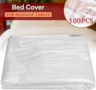 100 Pcs Disposable Plastic Bed Cover 35 4 x70 8  For Spa Massage Tattoos Bed