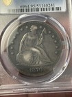 1870-cc  1 Seated Liberty Silver Dollar  Pcgs Vg Details  Scrape