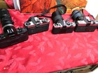 Lot Of 4 Nikon  Canon  Pentax Olympus 35mm Slr Film Cameras As Is Parts Display