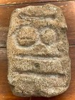 Indian Artifact Carved Stone face On Front-lettering On Back not Authenticated 