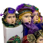Vintage Ceramic Porcelain Mask Mardi Gras Wall Collectible Lot Of 14