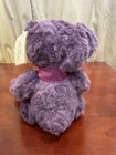 New W tags Russ Berrie Bear Plush Purple Stuffed Animal 6  Seated Vintage