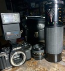 Minolta X-700 35mm Film Camera Md 50mm F 1 7   49mm Uv Lens   Extended Zoom Lens