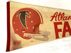 Vintage 1970s Atlanta Falcons Nfl Football Pennant Flag 29 x12 