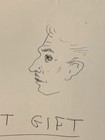 Vincent Price Estate Extraordinary Drawing And Notes From 1992  42aa