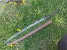 Custom Handmade Carbon Steel Katana Sword Outdoor Survival Sword W scabbard