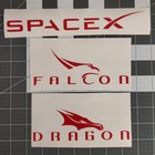 Spacex Vinyl Decal Space Sticker Laptop Macbook Waterbottle Car Nasa Falcon