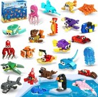 24 Pack Party Favors For Kids Building Set 629pcs Marine Animals Blocks Toy Gift