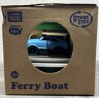 Green Toys Ferry Boat With Two Mini Cars Bathtub Pool Water Toy Green white New