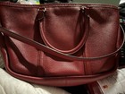 Gently Loved Certified Authentic Burgundy Coach Small Satchel Handbag