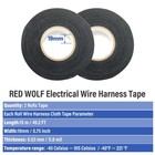 2 Rolls Wire Loom Harness Insulation Tape Cloth Wrap Protection Noise Reduction