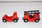  Brio Wooden Railway Train Track Fire Engine Truck Ladder Car Lights Thomas