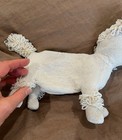 Vintage 1950 s Rare Walborg Belgium Beaded Animal White Poodle Figural Purse