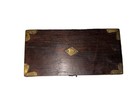 Antique Balance Scale Weight Set Wood Brass Box Tweezers 50 Gr 2 Ons