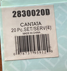 Cantata Oneida Stainless 20 Pc  Service For 4 Unused China Glossy Flatware 18 0