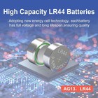 25pc Lr44 Batteries Ag13 1 5v Alkaline Button Cell Battery For Watch Toy Key Fob