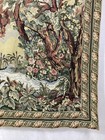 Vintage French Forest Lake Scene Wall Hanging Tapestry 180x134 Cm