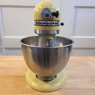     vintage Kitchenaid Model K45 Household Stand Mixer Yellow W Bowl Hobart Usa