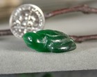  Green Sea Turtle Cats Eye Stone Spirit Animal Carved Totem Fetish Figurine 9258