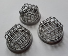 Vintage Lot Of 3 Metal Flower Frog Cages Floral Arrangement Frogs