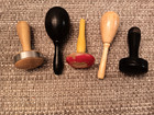 Lot Of 5 Antique Vintage Wood Sewing Darning Mending Sock Darners
