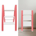 Pink 3 Step Ladder 3 Step Folding Stool Folding Step Stool 6063 Aluminum Alloy