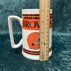 Vintage Cleveland Browns Nfl Beer Stein Coffee Mug 16 Oz Ceramic Footballn Retro