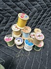 Huge Mixed Sewing Thread Lot Vintage   Modern Spools Cones Multi Color Crafting