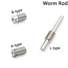 Plastic Nylon Worm Wheel Gear 1module Transmission Gear Worm Rod Worm Gear Shaft