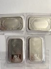 Six 1 Ounce 999 Fine Silver Bars Various Makers 6 X 1 Oz