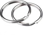 Bulk 100-pack 1 Inch Key Rings - Smooth  Durable Design For Keychains   Crafts