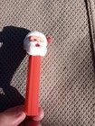 Santa Claus No Feet Closed Eyes Pez Dispenser Red Stem Clean good Shape