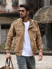 Men s Lightweight Bomber Jacket Field Cotton Windbreaker Pilot Full Zip Jackets
