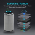 4 6 Inch Air Carbon Filter For Inline Duct Fan Intake And Exhaust Fans Black