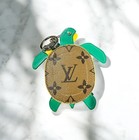 Louis Vuitton Lv Monogram Turtle Mini Pouch Keychain Bag Charm No Box